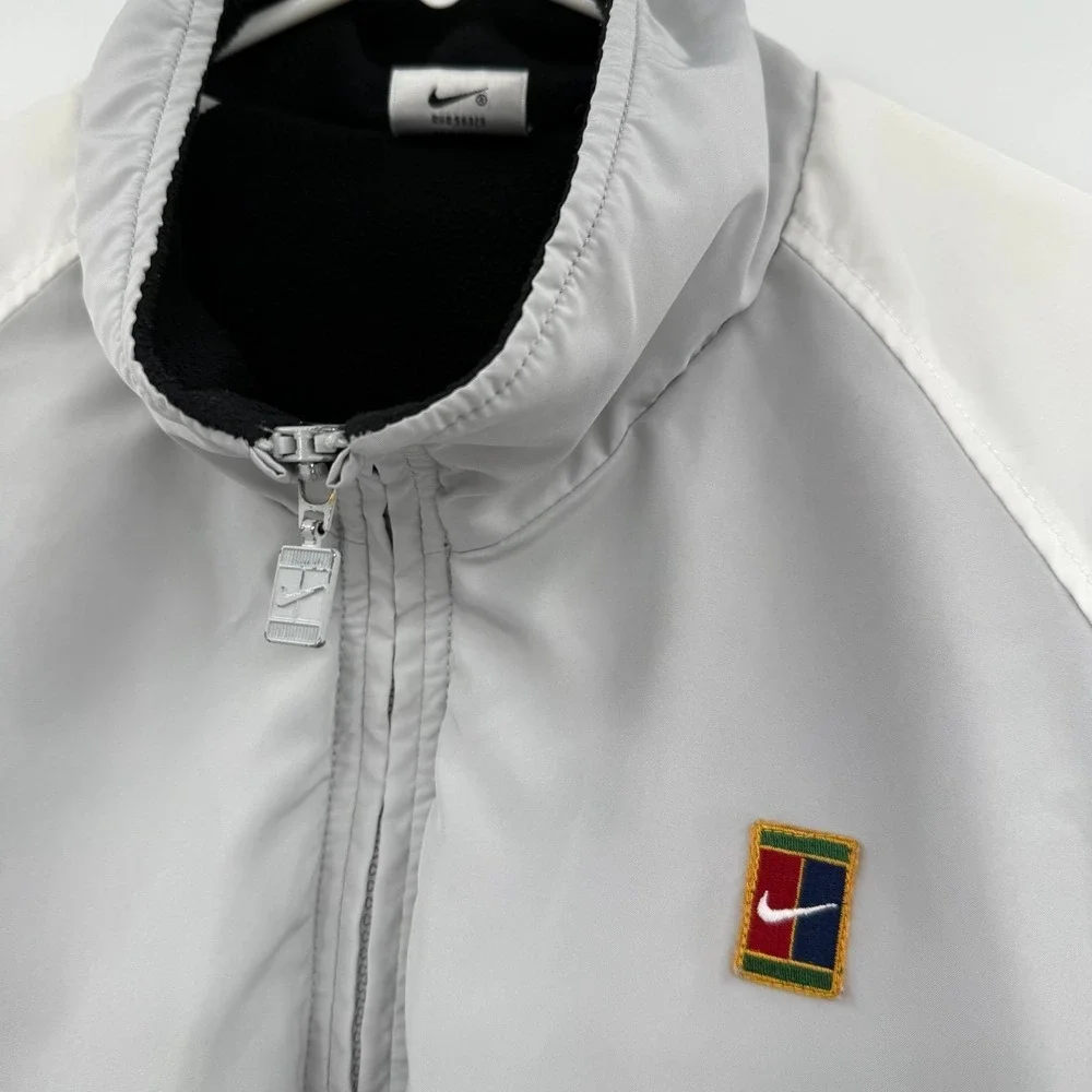 Vtg 90s Nike Challenge Court Jacket Bomber Track Windbreaker Andre Agassi‎ large